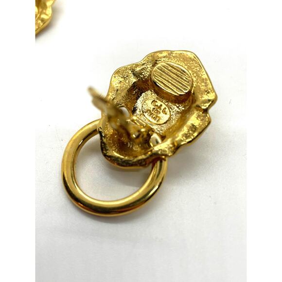 KJL for AVON Lion Head Clip Earrings - Picture 5 of 6